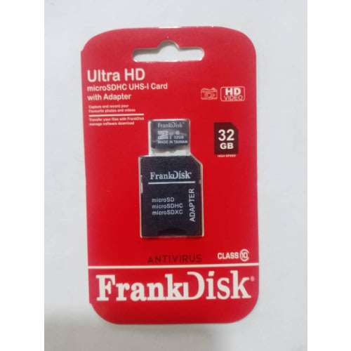 Frankdisk 32GB Memory Card Microsdhc With Adapter