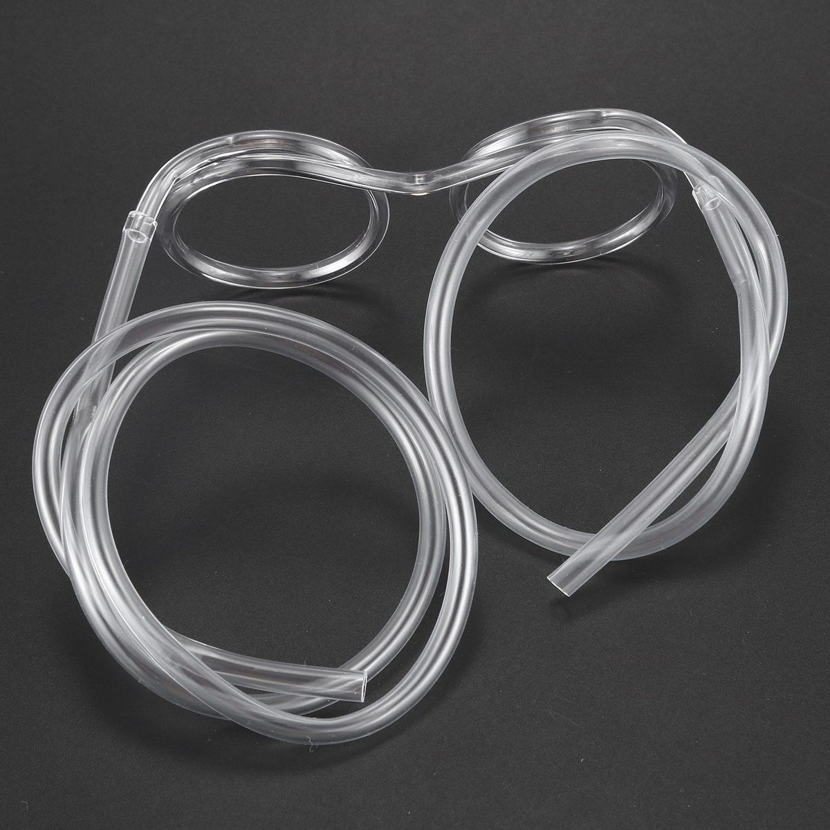 Glasses shape straw to drink -