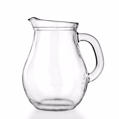 Transparent Glass Water Jar - 2L