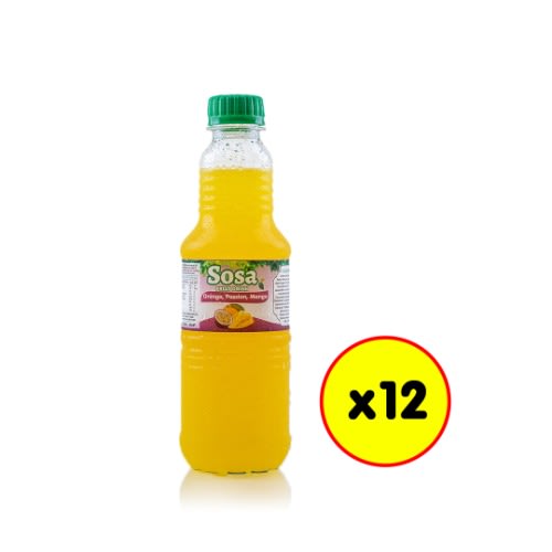 SOSA Fruit Drink - Orange Passion Mango -35cl X 12