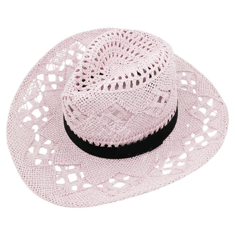 for Sun Visor Hat Western Cowgirl Hat Foldable Cowboy Hat Sunshade Straw Hat for Men Women Outdoor Drop Shipping