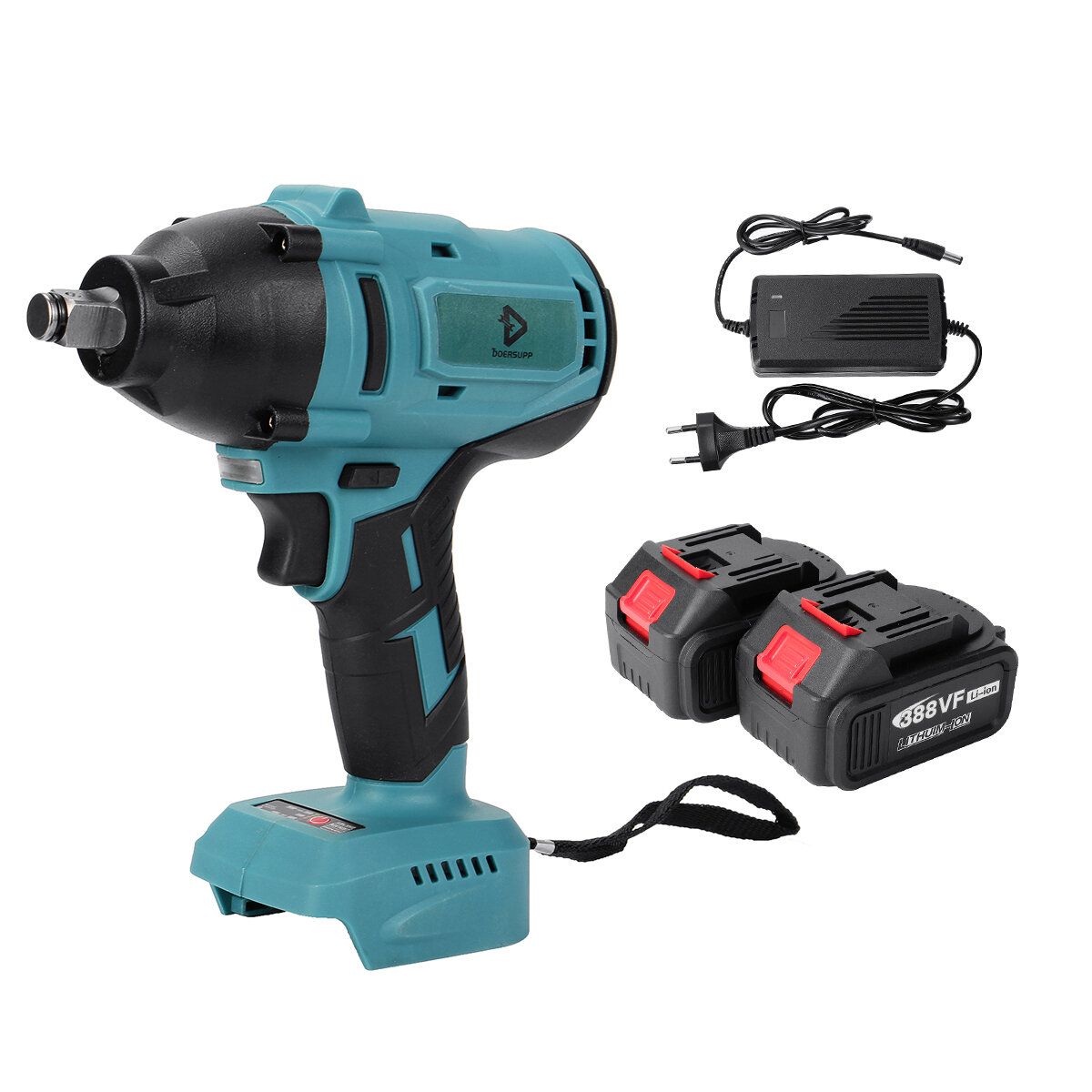 388VF 1000N.M Electric Brushless Impact Wrench  Rechargeable