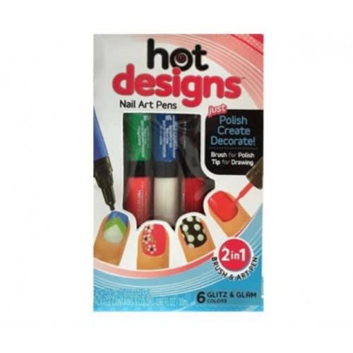 2 In 1 Hot Designs Nail Art Polish Pens