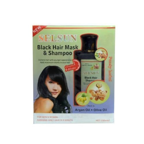 Black Hair & Shampoo Natural  Hair  Darkening