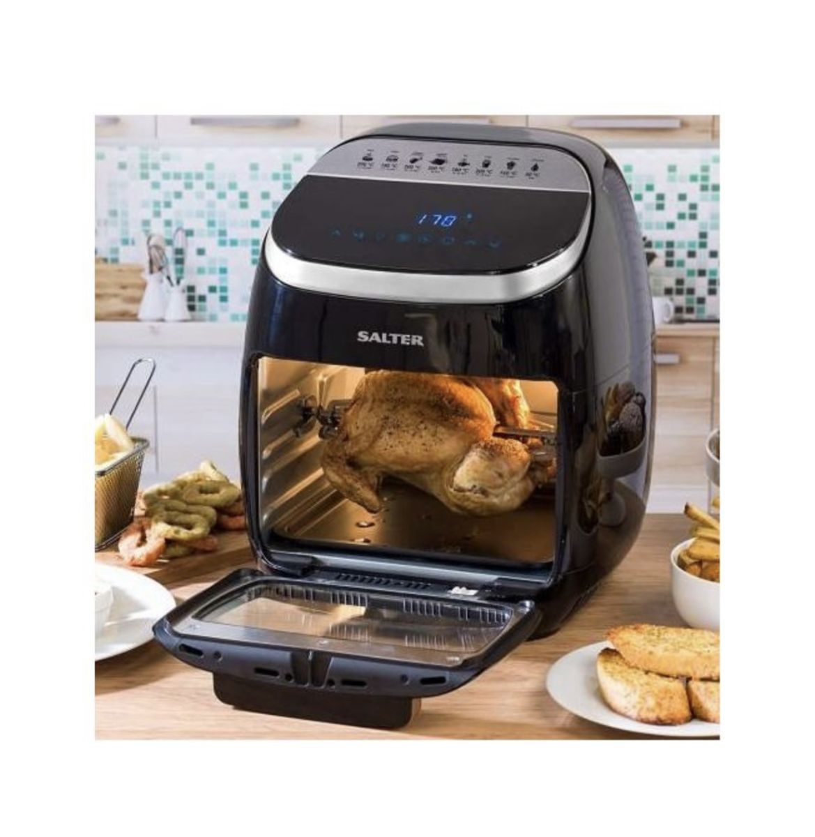 11L Aerocook Pro XL Digital Air Fryer With Rotisserie
