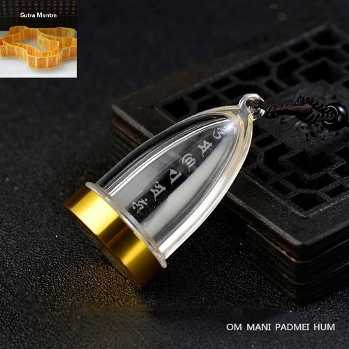 Om Sutra Mantra 50mm Lucky Necklace Pendant