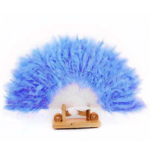 Feather Goose Dance Folding Hand Fan 1PC Wedding Feather Nice For G815 Props Fan
