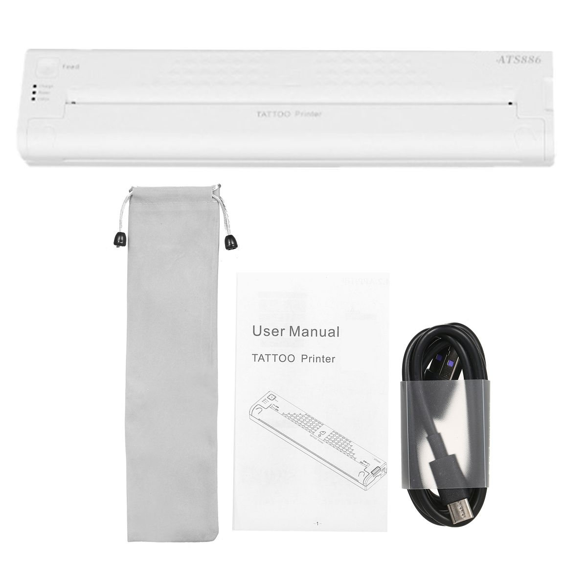 Cordless Tattoo Transfer Stencil Printer Portable