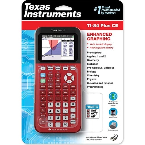 Ti-84 Plus Ce Graphing Calculator - Radical Red