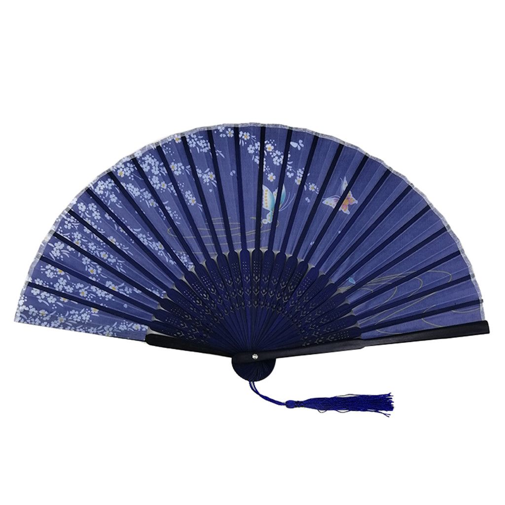 Children Gift Bamboo Antique Vintage Main A Fold Fan Chinese Waaiers Fan Hand Japanese Eventail Folding Bambu Fans Wedding