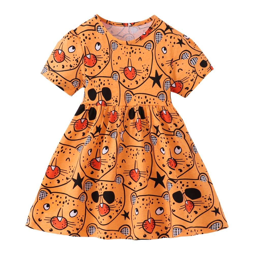 Summer new children's clothing children shirt princess dress European and American cartoon