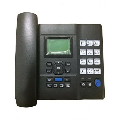 GSM Sim Desk Phone with Inbuilt Antenna - Black - F501