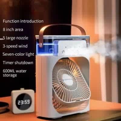 Colors Led Light Humidification Usb Water Mist Fan