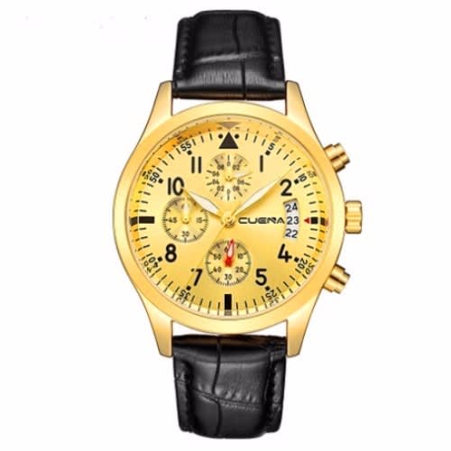 Chronograph Leather Wristwatch