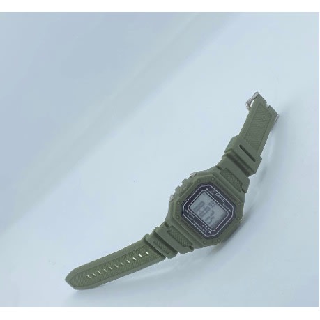 Led Illuminator Rubber Strap Men's Sport Wrist Watch - Green