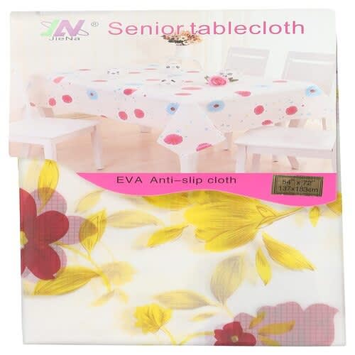 Jiena Linoleum Floral Print Tablecloth - 183 X 137 Cm
