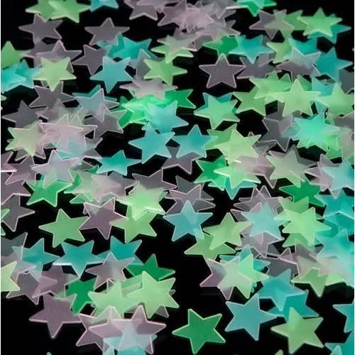 Glow In The Dark Luminous Wall Stickers -100/pack