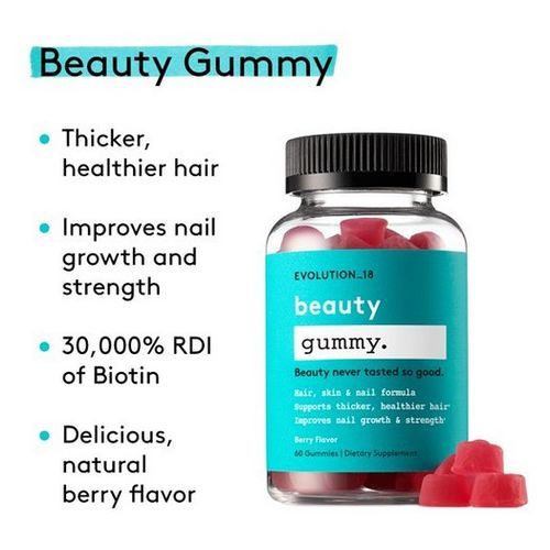 Beauty Gummy  With Biotin 10,000 Mcg, 30 Servings
