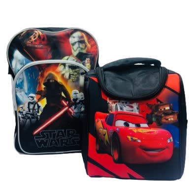 Stars Wars And Cars School And Lunch Bag