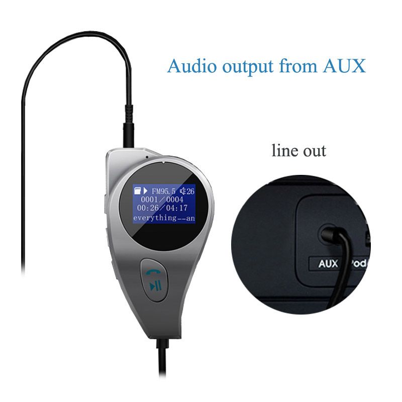 Car  FM Transmitter AUX Audio Receiver