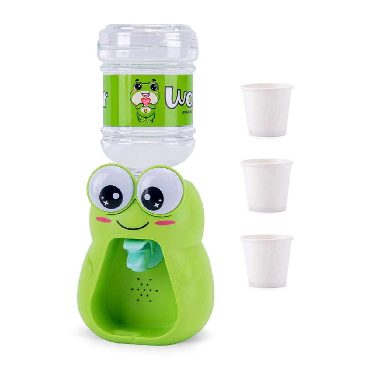 Water Dispenser Toy Small Frog Water Dispenser Play House Toy Green