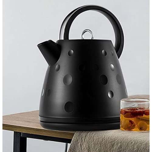 Electric Kettle With Heating Plate - Black