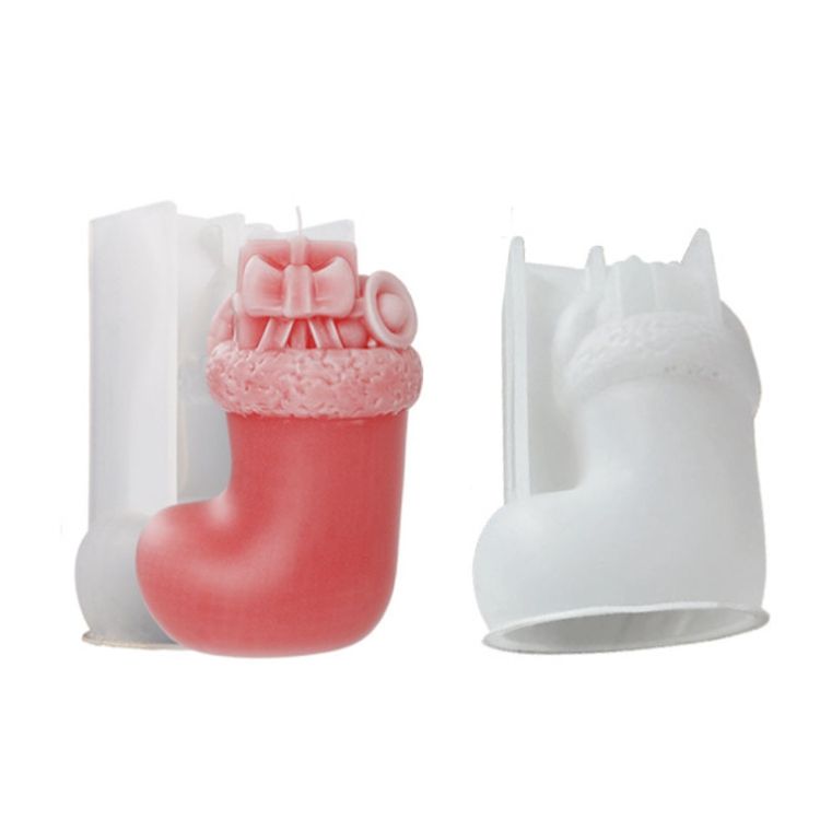 Christmas Crystal Silicone Mold Christmas Socks 001