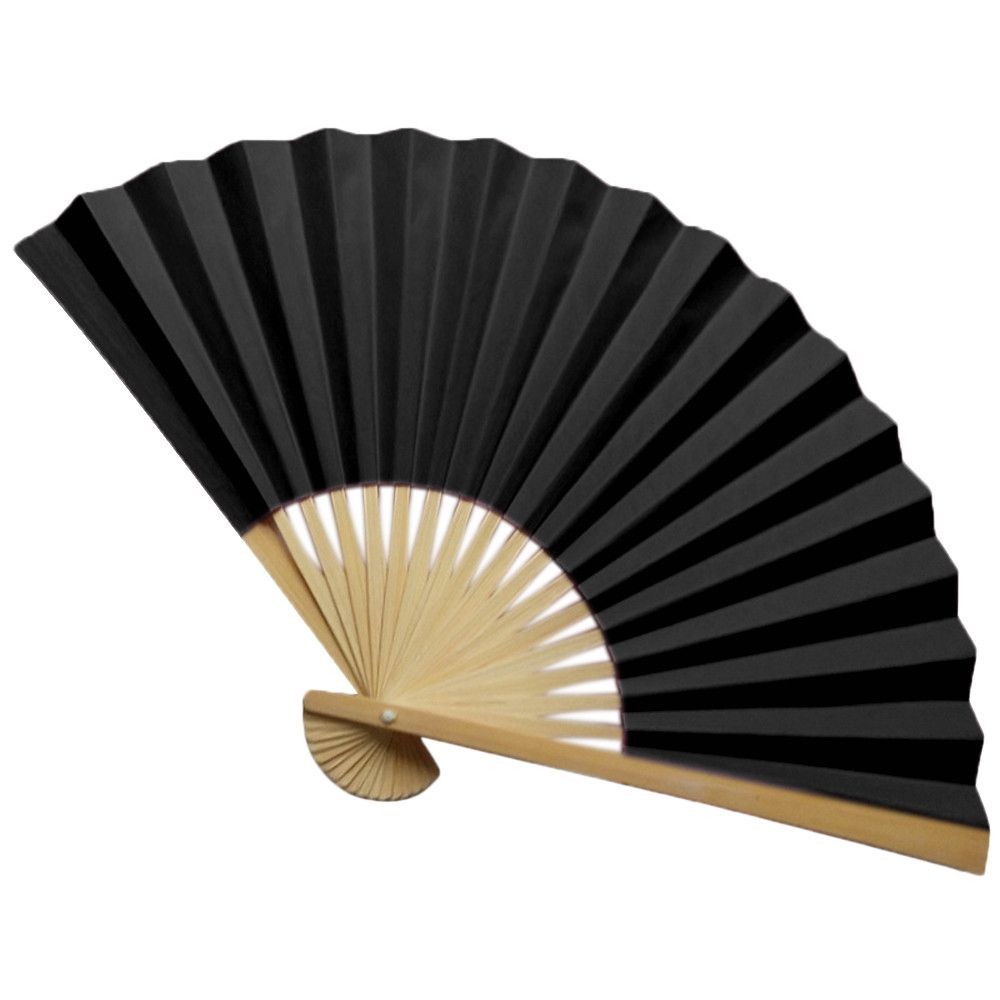 Decoration Stage Held Props Functional Nice Wedding Fan Hand Party Gift Wooden Fan Paper Folding Color 2# Dance Solid Multi Fan