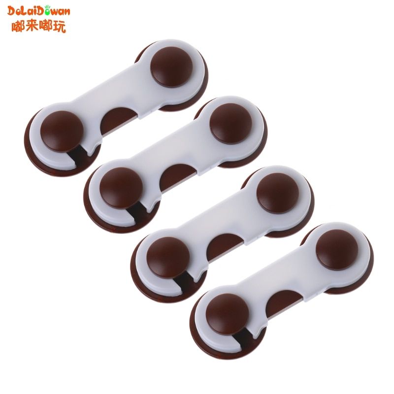 H3CD 4Pcs Doors Drawers Wardrobe Toddler Baby Children Protection Safety Plastic Lock
