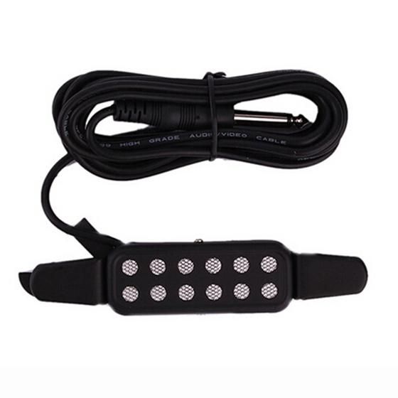 KQ-3 Clip-on Guitar Amplifier Speaker Sound 12 Hole Black