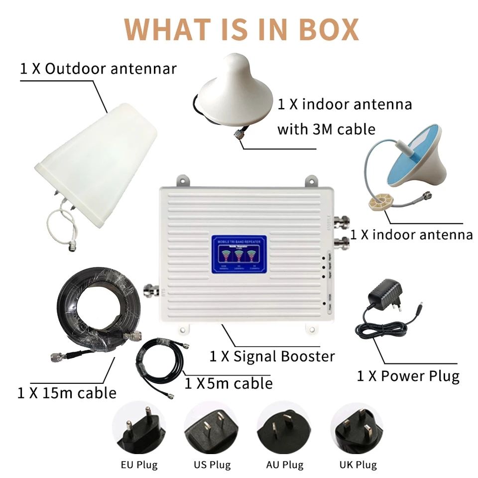 4G/3G / Gsm Network  Booster Repeater ( Triband)