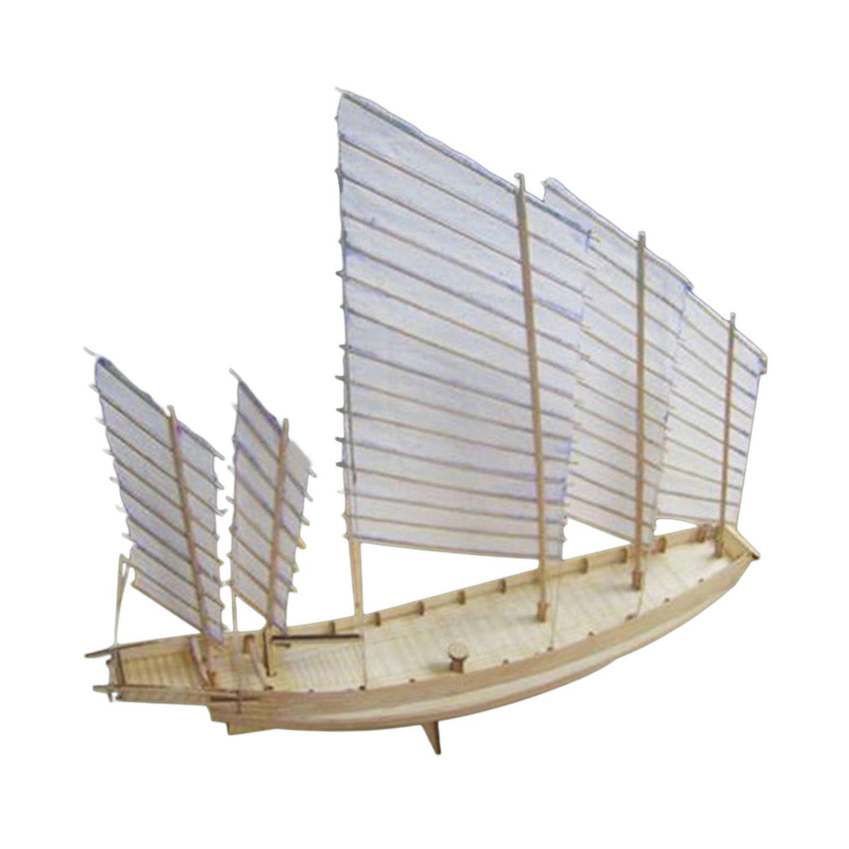 Sailboat Ship Kit Decoration Miniatures 1/80 Scale Sailing Model For