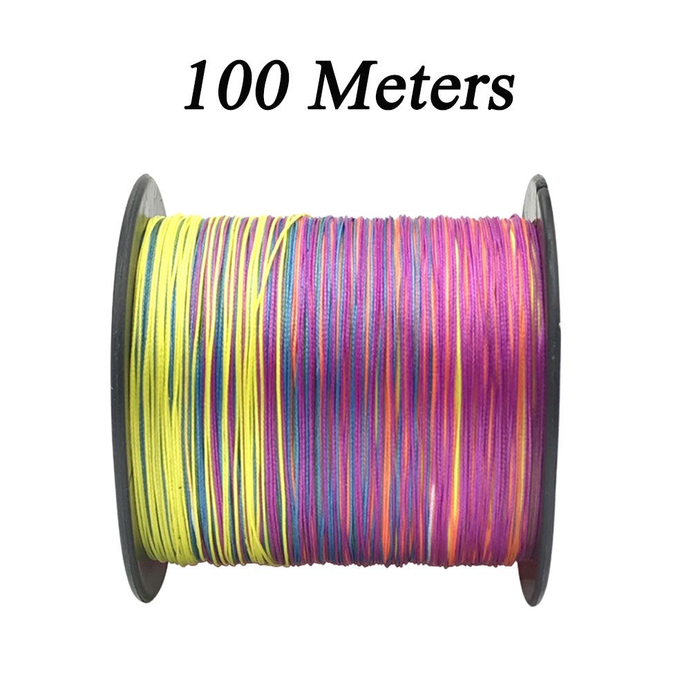 12 Strands Multicolor Lure Line 100M 300M 500M 1000M PE Braided Wire Multifilament We