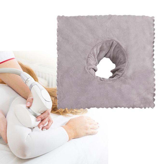 Table Sheet Covers With Face Breath Hole Towel For Beauty Grey