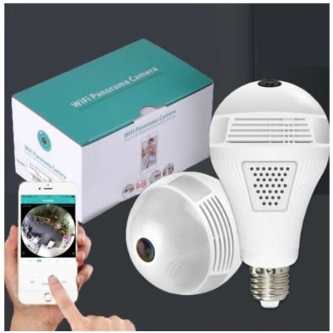 Panorama Camera Wireless Light Bulb Camera Wifi 360 Degree