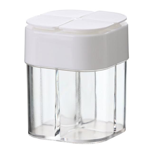 4 In 1 Plastic Shaker Transparent Seasoning Jar