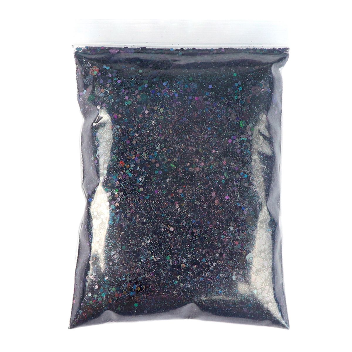 50g Iridescent Holographic Nail Glitter Sequins 3D  Nail Black