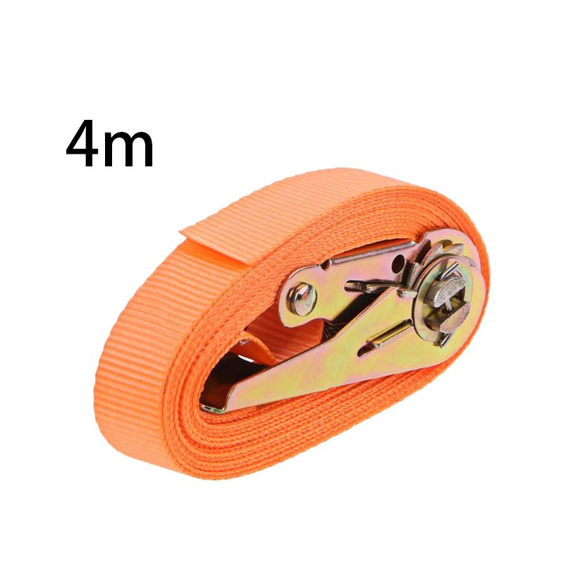 3/4/6M Meters Tensioning Belts Adjustable Cargo Ss For Car Motorcycle Bike Ratchet Tie-Down Belt