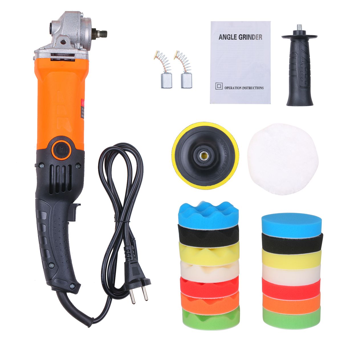 670W Angle Grinder Handheld Polishing Machine Sanding