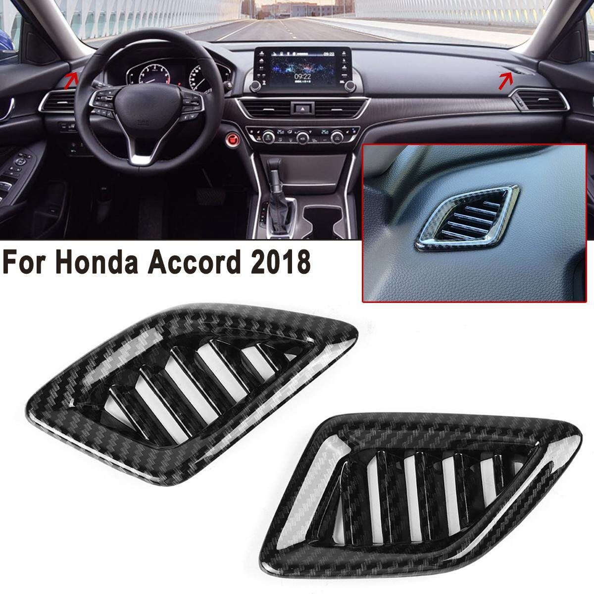 2x Interior Front Dashboard Air Condition Vent Cover Trim For Honda Accord 2018