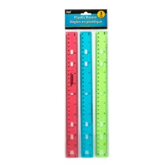 3-in-1 Plastic Rulers