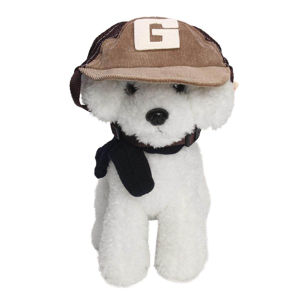 Puppy Dog Pet Summer Canvas Baseball Cap Sports Hat Ear Holes Accessories Cool # Coffee S Brown M