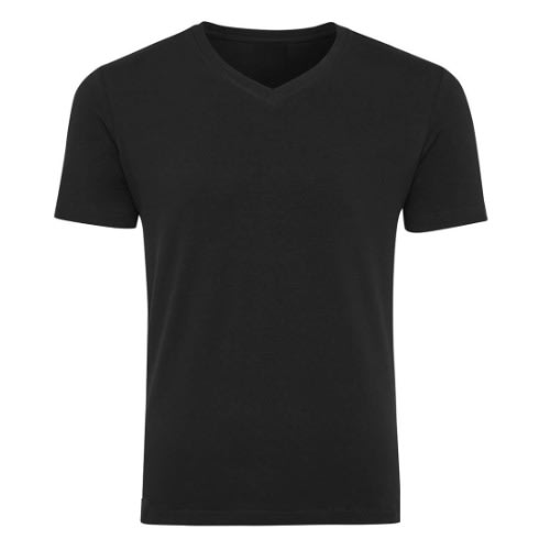 Men's Plain V-neck T-shirt - Black