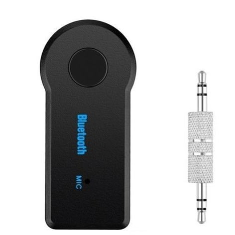 2-in-1 Bluetooth Mic Transmitter Wireless Receiver - 3.5mm Aux Audio