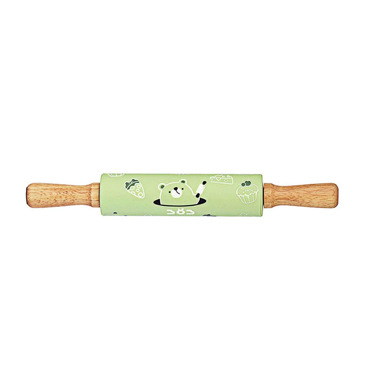 Baking Roller Silicone Dumpling Kneading Stick Green