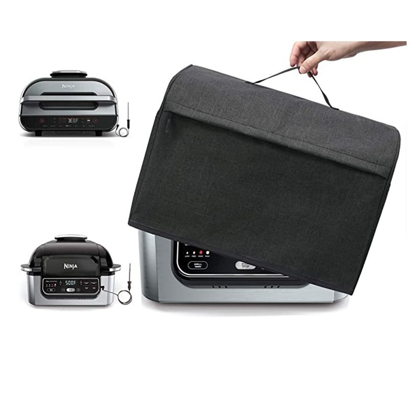 Indoor Grill Cover For Ninja Foodi Smart Xrill FG551 AG300 AG301 AG302 Waterproof Dustproof 600D Oxford Cover With Pockets