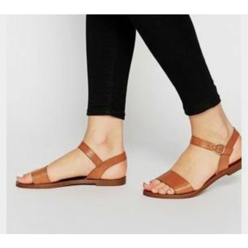 Female Brown Leather Sandals