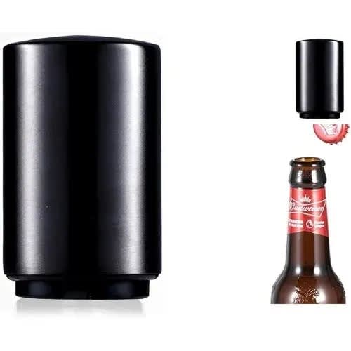 Beer Bottle Opener With Magnetic Cap Catcher