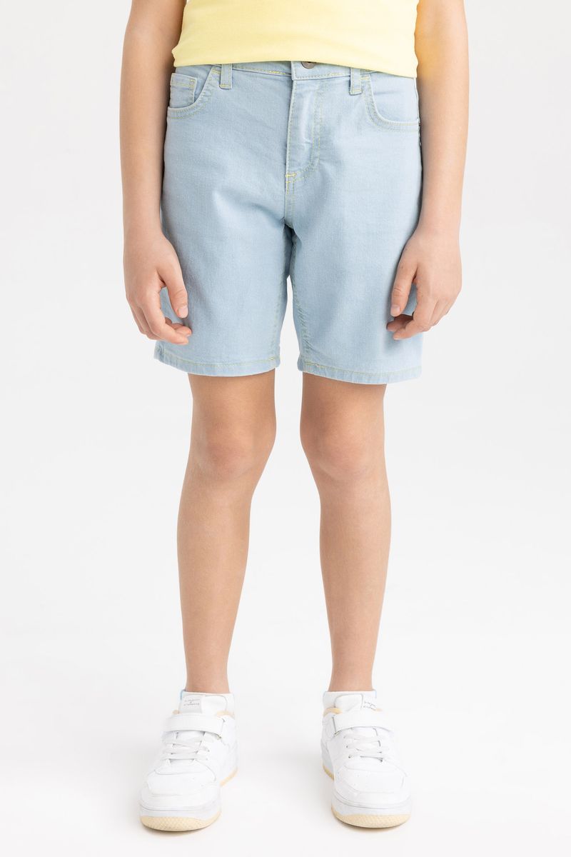 Boy Casual Denim Short - Blue