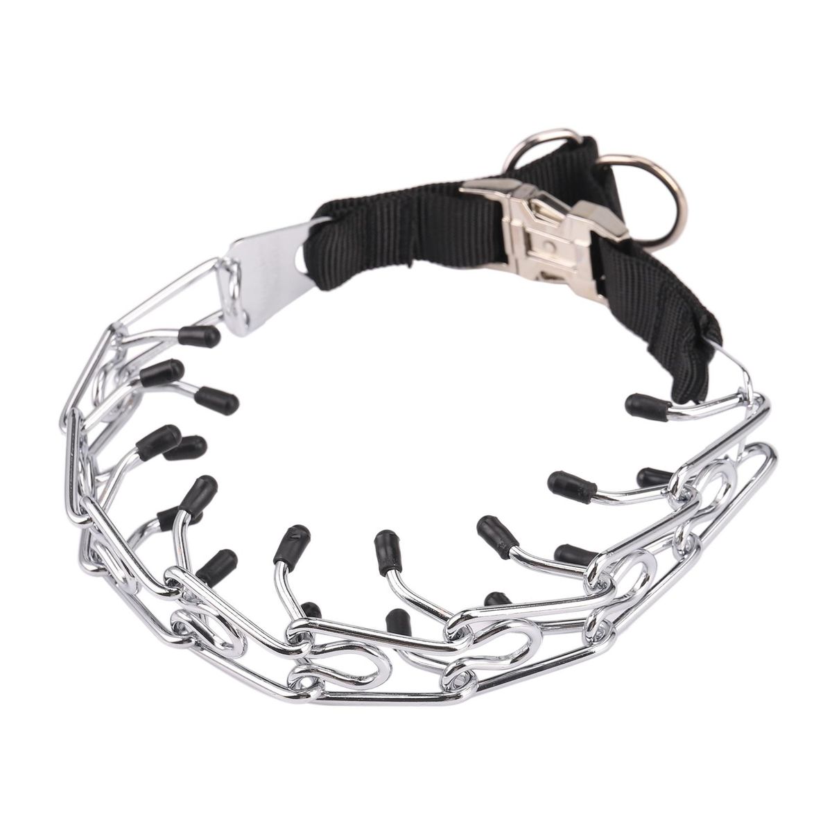 Dog Prong Training Collar, Metal Pinch Dog Collar with Comfort Tips